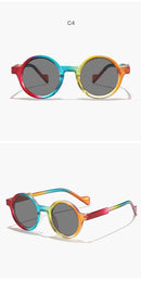 Óculos Redondo Retro: Estilo Único e Cores Vibrantes